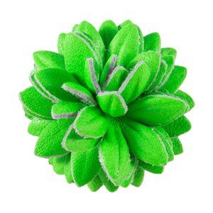 Fleur'd Pins - Neon Green Leather Dahlia